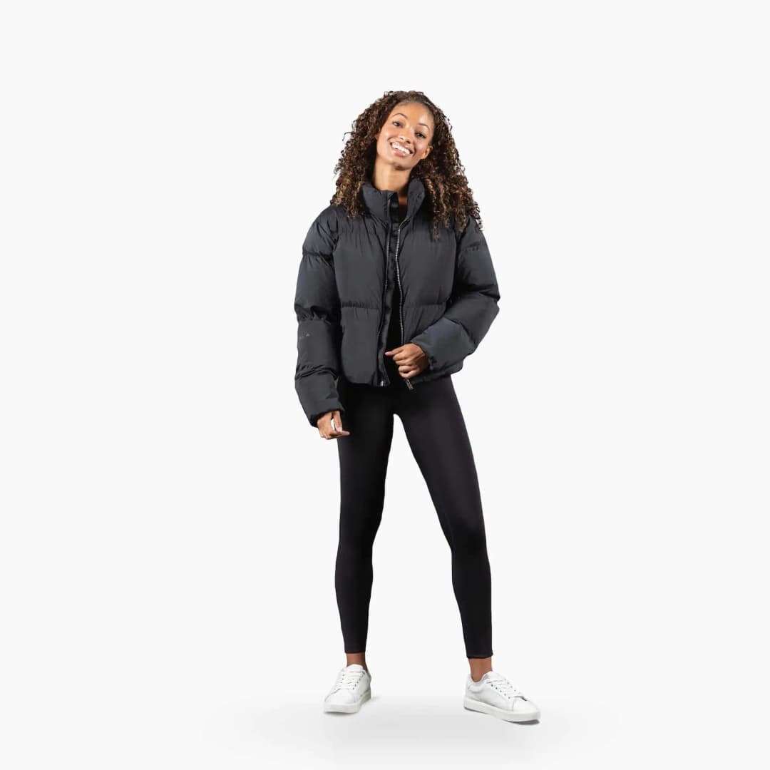 Women's Cropped Puffer Hoodie